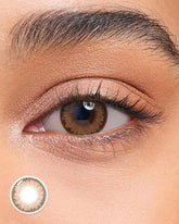 Lenstown 梨芝瞳 Cosmetic Romantea Tokyo Grande Peach Brown 月拋(2片)
